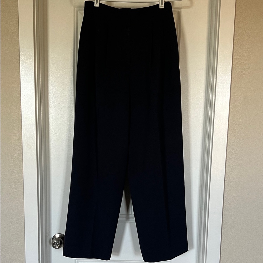 Tahari Navy blue Wide-Leg Trousers